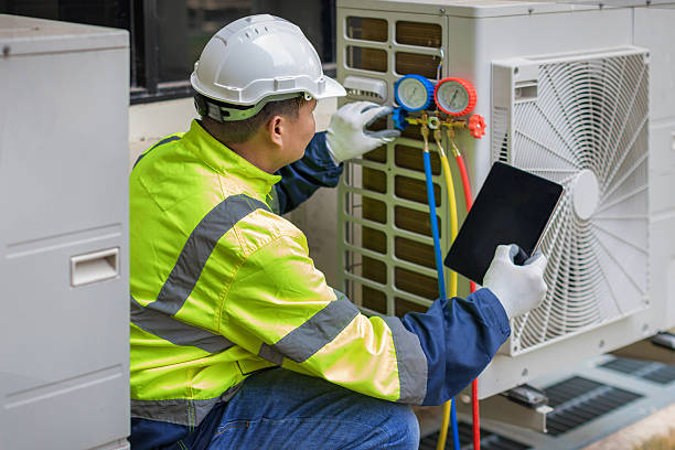 Professional Ductwork Repair technician working in Lotus, CA